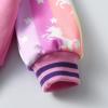 imageDXTON Girls Baseball Bomber Jacket ZipButton Sweatshirt Fall Winter Outwear Coat for Kids Toddler 312 YearsPink Rainbow
