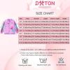 imageDXTON Girls Baseball Bomber Jacket ZipButton Sweatshirt Fall Winter Outwear Coat for Kids Toddler 312 YearsSw2101pink