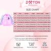 imageDXTON Girls Baseball Bomber Jacket ZipButton Sweatshirt Fall Winter Outwear Coat for Kids Toddler 312 YearsSw2102pink