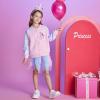 imageDXTON Girls Baseball Bomber Jacket ZipButton Sweatshirt Fall Winter Outwear Coat for Kids Toddler 312 YearsSw2102pink