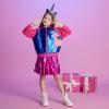 imageDXTON Girls Baseball Bomber Jacket ZipButton Sweatshirt Fall Winter Outwear Coat for Kids Toddler 312 YearsSw2201hot Pink