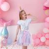 imageDXTON Girls Rainbow Flower Tulle Skirt Toddler Tutu Girls ClothesSk00224multi