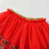imageDXTON Girls Rainbow Flower Tulle Skirt Toddler Tutu Girls ClothesSk210red