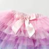 imageDXTON Girls Rainbow Flower Tulle Skirt Toddler Tutu Girls ClothesSk227pink