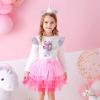 imageDXTON Girls Rainbow Flower Tulle Skirt Toddler Tutu Girls ClothesSk4598purple