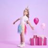 imageDXTON Girls Tutu Skirt for Toddler Baby Party Casual Multicoloured Tulle Outfits for 310 YearsGreen