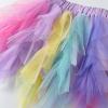 imageDXTON Girls Tutu Skirt for Toddler Baby Party Casual Multicoloured Tulle Outfits for 310 YearsMulticoloured