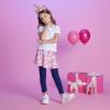 imageDXTON Kid Girls Leggings with Skirt Toddler Girl Printed Tutu Skirt Pant Birthday Party 312 YearsFs102