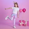 imageDXTON Kid Girls Leggings with Skirt Toddler Girl Printed Tutu Skirt Pant Birthday Party 312 YearsFs104