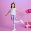 imageDXTON Kid Girls Leggings with Skirt Toddler Girl Printed Tutu Skirt Pant Birthday Party 312 YearsFs104