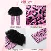 imageDXTON Kid Girls Leggings with Skirt Toddler Girl Printed Tutu Skirt Pant Birthday Party 312 YearsFs106