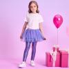imageDXTON Kid Girls Leggings with Skirt Toddler Girl Printed Tutu Skirt Pant Birthday Party 312 YearsFs111