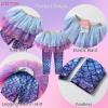 imageDXTON Kid Girls Leggings with Skirt Toddler Girl Printed Tutu Skirt Pant Birthday Party 312 YearsFs113
