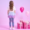 imageDXTON Kid Girls Leggings with Skirt Toddler Girl Printed Tutu Skirt Pant Birthday Party 312 YearsFs113