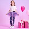 imageDXTON Kid Girls Leggings with Skirt Toddler Girl Printed Tutu Skirt Pant Birthday Party 312 YearsFs114