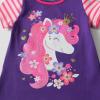 imageDXTON Toddler Girls Rainbow TShirts Summer Short Sleeve Graphic Cotton Tees Tops Birthday School for 38 YearsS6304