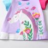 imageDXTON Toddler Girls Rainbow TShirts Summer Short Sleeve Graphic Cotton Tees Tops Birthday School for 38 YearsS6305