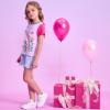 imageDXTON Toddler Girls Rainbow TShirts Summer Short Sleeve Graphic Cotton Tees Tops Birthday School for 38 YearsS6305