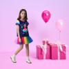 imageDXTON Toddler Girls Rainbow TShirts Summer Short Sleeve Graphic Cotton Tees Tops Birthday School for 38 YearsS6306flower