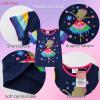 imageDXTON Toddler Girls Rainbow TShirts Summer Short Sleeve Graphic Cotton Tees Tops Birthday School for 38 YearsS6306flower