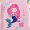 imageDXTON Toddler Girls Rainbow TShirts Summer Short Sleeve Graphic Cotton Tees Tops Birthday School for 38 YearsS6307mermaid