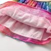imageDXTON Toddler Girls Sequin Skirt Elastic Rainbow Glitter Sparkle Party Dance Skirts with Lining Little Kids 310 YearsSk268rainbow Sequin