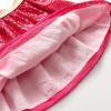 imageDXTON Toddler Girls Sequin Skirt Elastic Rainbow Glitter Sparkle Party Dance Skirts with Lining Little Kids 310 YearsSk270red Sequin