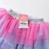 imageDXTON Toddler Girls Tutu Leggings with Skirt Stretchy Ruffle Capri Footless Skirted Pant Birthday Party for Kids 310 YearsPink Purple