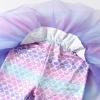 imageDXTON Toddler Girls Tutu Leggings with Skirt Stretchy Ruffle Capri Footless Skirted Pant Birthday Party for Kids 310 YearsPink Purple