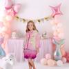 imageDXTON Toddler Kids Girls Fleece Jacket Sherpa Zipup Hooded Tiedyed Lightweight Fall Winter Outerwear Coat 310 YearsSw2104