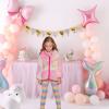 imageDXTON Toddler Kids Girls Fleece Jacket Sherpa Zipup Hooded Tiedyed Lightweight Fall Winter Outerwear Coat 310 YearsSw2104