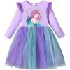 imageDXTON Girls Toddler Tutu Dresses Winter Long Sleeve Tulle for Party Casual Outfits 212TPink