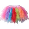 imageDXTON Girls Tutu Skirt for Toddler Baby Party Casual Multicoloured Tulle Outfits for 310 YearsOrange