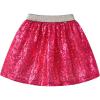 imageDXTON Toddler Girls Sequin Skirt Elastic Rainbow Glitter Sparkle Party Dance Skirts with Lining Little Kids 310 YearsSk270red Sequin