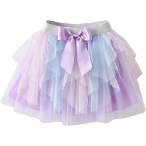 imageDXTON Girls Rainbow Flower Tulle Skirt Toddler Tutu Girls ClothesSk00224multi