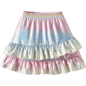 imageDXTON Girls Rainbow Flower Tulle Skirt Toddler Tutu Girls ClothesSk234multicoloured