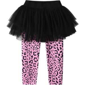 imageDXTON Kid Girls Leggings with Skirt Toddler Girl Printed Tutu Skirt Pant Birthday Party 312 YearsFs106