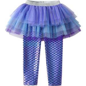 imageDXTON Kid Girls Leggings with Skirt Toddler Girl Printed Tutu Skirt Pant Birthday Party 312 YearsFs111