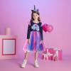 imageDXTON Girls Dresses Tutu for Toddler Long Sleeve Casual Tulle Winter Outfits 312TBlue