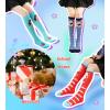 imageDXTON Girls Knee High Socks 6 Pairs Kids Crazy Long Socks 312 years Tall Boot Cute Animal Cotton Fun GiftAssorted Mermaid