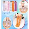 imageDXTON Girls Knee High Socks 6 Pairs Kids Crazy Long Socks 312 years Tall Boot Cute Animal Cotton Fun GiftCowLionDogBunnyCatFox