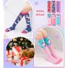 imageDXTON Girls Knee High Socks 6 Pairs Kids Crazy Long Socks 312 years Tall Boot Cute Animal Cotton Fun GiftNavyRedPurpleBluePinkPink