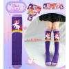 imageDXTON Girls Knee High Socks 6 Pairs Kids Crazy Long Socks 312 years Tall Boot Cute Animal Cotton Fun GiftRedBlueNavyPurplePinkWhite