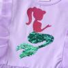 imageDXTON Girls Mermaid Summer Tutu Dress for Toddler Short Sleeve Party Dresses SH2118Purple