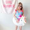 imageDXTON Girls One Piece Swimsuit Kids Mermaid Quick Dry Bathing Suits Swimwear for Beach Pool 310 YearsSm012blue