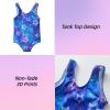 imageDXTON Girls One Piece Swimsuit Kids Mermaid Quick Dry Bathing Suits Swimwear for Beach Pool 310 YearsSm030blue