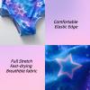 imageDXTON Girls One Piece Swimsuit Kids Mermaid Quick Dry Bathing Suits Swimwear for Beach Pool 310 YearsSm030blue