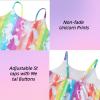 imageDXTON Girls One Piece Swimsuit Kids Mermaid Quick Dry Bathing Suits Swimwear for Beach Pool 310 YearsSm032rainbow