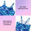 imageDXTON Girls One Piece Swimsuit Kids Mermaid Quick Dry Bathing Suits Swimwear for Beach Pool 310 YearsSm033mermaid