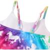 imageDXTON Girls One Piece Swimsuit Kids Mermaid Quick Dry Bathing Suits Swimwear for Beach Pool 310 YearsSm034rainbow